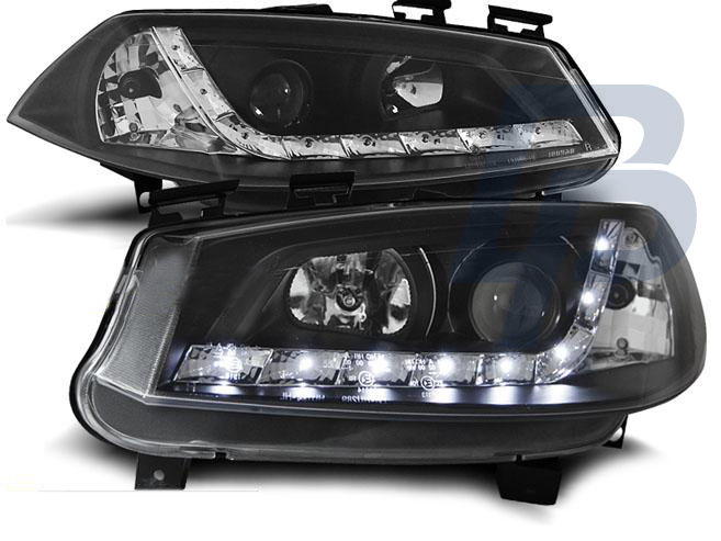 HEADLIGHTS RENAULT MEGANE II 11.02-10.05 DAYLIGHT BLACK - 2