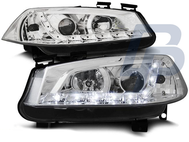 HEADLIGHTS RENAULT MEGANE II 11.02-12.05 DAYLIGHT CHROME - 2