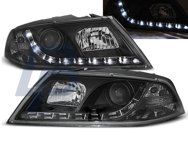 HEADLIGHTS SKODA OCTAVIA 2 03.04- 08 D1S DAYLIGHT BLACK - 2