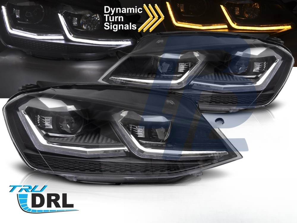 LED Headlights Silver Sequential DRL for VW Golf VII 2013–2017 - 2