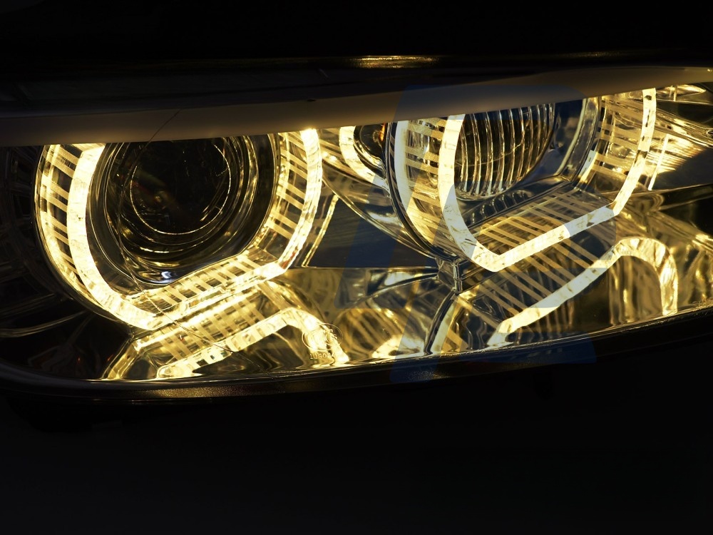 Xenon Headlights Yellow LED Chrome DRL for BMW E92 / E93 2006–2010 - 3