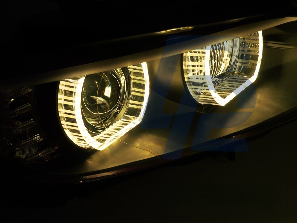 Xenon Headlights Yellow LED Black DRL for BMW E92 / E93 2006–2010 - 3
