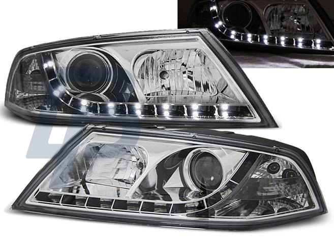 HEADLIGHTS SKODA OCTAVIA 2 03.04-08 D1S DAYLIGHT CHROME - 2