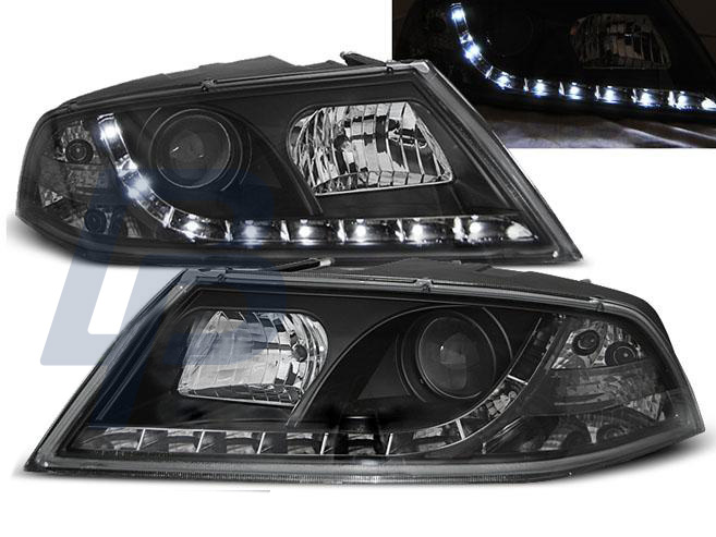 HEADLIGHTS SKODA OCTAVIA 2 03.04- 08 DAYLIGHT BLACK - 3
