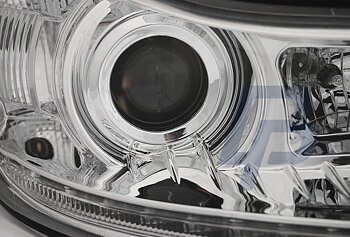 STRÅLKASTARE SKODA OCTAVIA 09-12 DAYLIGHT KROMADE DRL