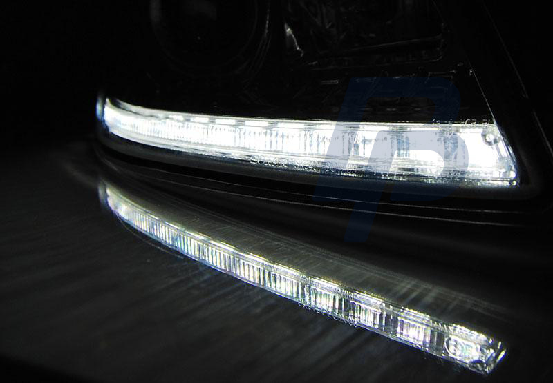 HEADLIGHTS SKODA OCTAVIA 09-12 DAYLIGHT CHROME DRL - 4