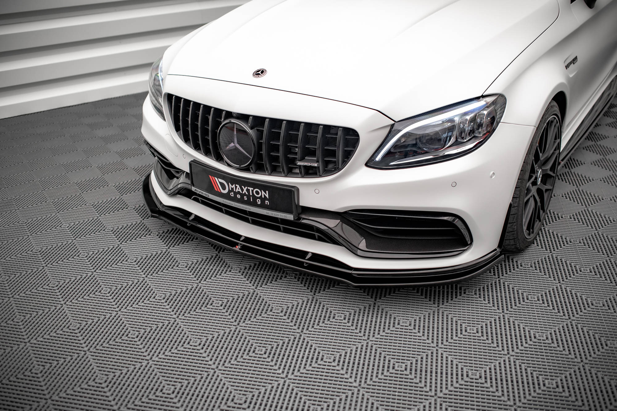 Front Splitter V.1 Mercedes-AMG C63 Coupe AMG Aero Pack C205 Facelift - 3