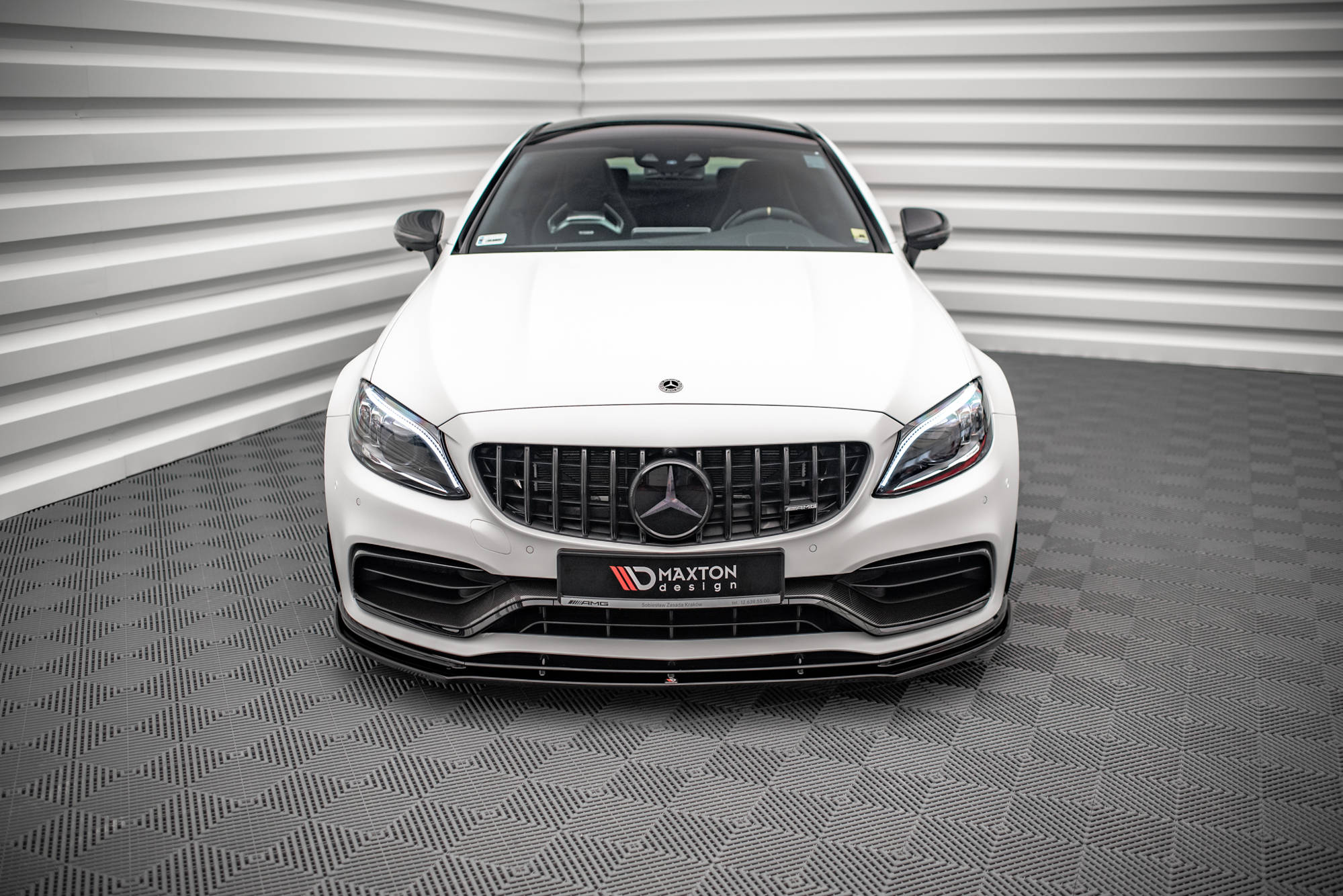 Front Splitter V.1 Mercedes-AMG C63 Coupe AMG Aero Pack C205 Facelift - 2
