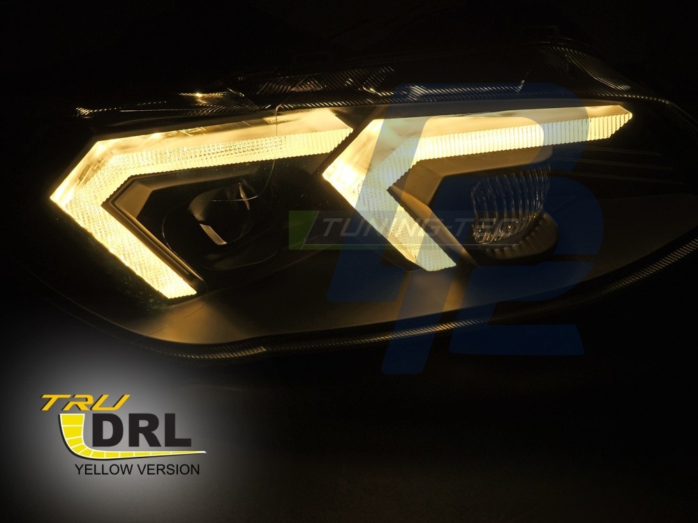 Xenon Headlights Yellow LED Black DRL for BMW E92 / E93 LCI 2010–2013 - 5