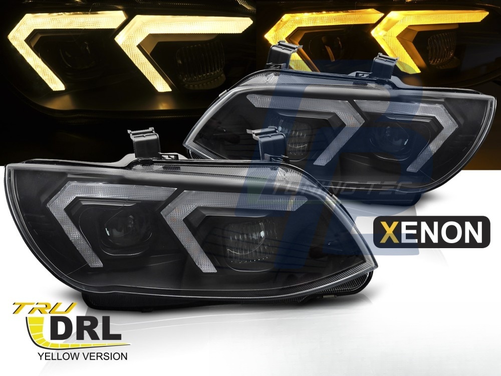 Xenon Headlights Yellow LED Black DRL for BMW E92 / E93 LCI 2010–2013 - 3