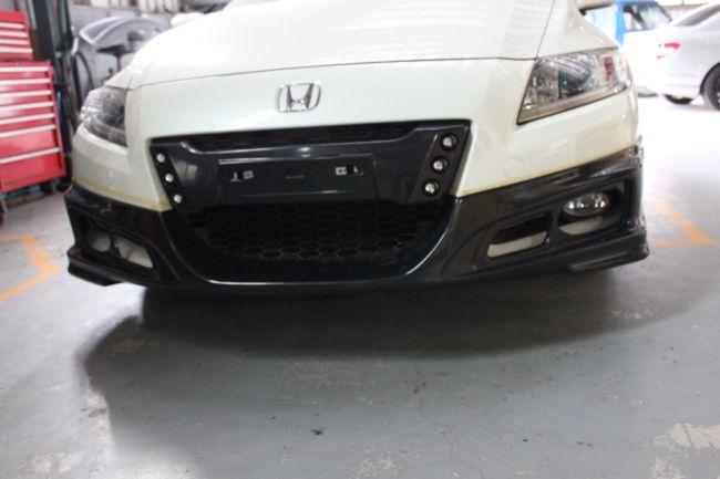 HONDA CRZ 10+ MUGEN STYLE ABS FRONT BUMPERLIP [SIX] - 2