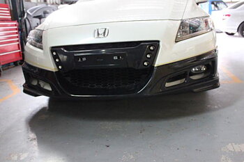 HONDA CRZ 10+ MUGEN STYLE ABS FRONT BUMPERLIP [SIX]