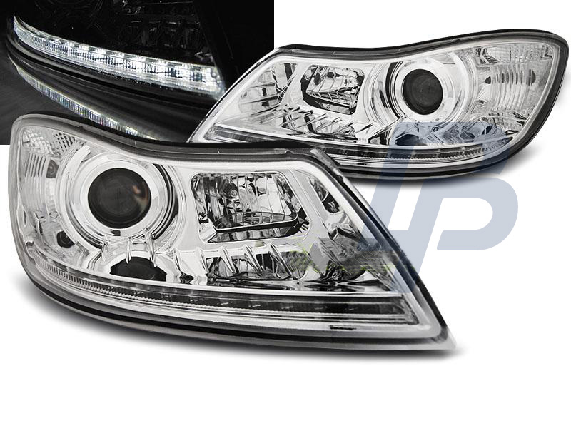 HEADLIGHTS SKODA OCTAVIA 09-12 DAYLIGHT CHROME - 6