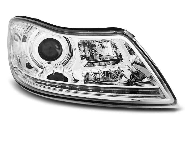 HEADLIGHTS SKODA OCTAVIA 09-12 DAYLIGHT CHROME