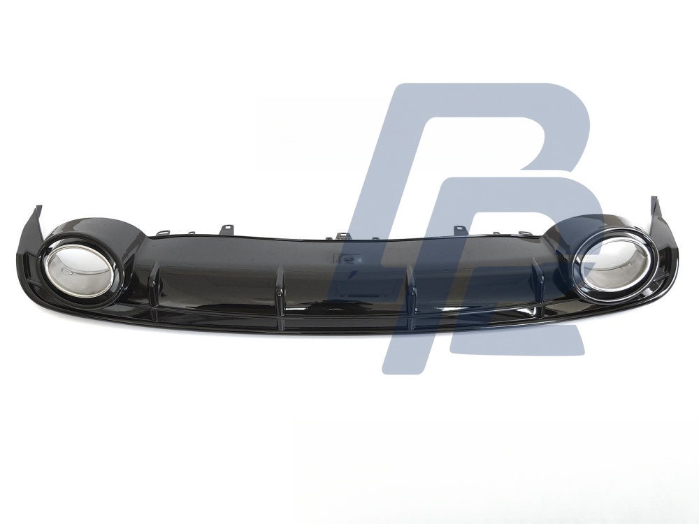 Diffuser Twin Outlet Gloss Black Sport Style for Audi A6 C7 2014–2018 - 5