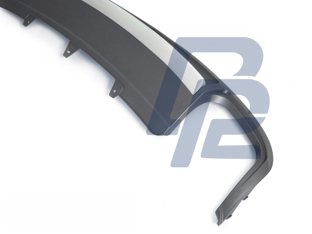 Diffuser Single Outlet Silver Sport S Style for Audi A4 B8 2008–2011 - 3