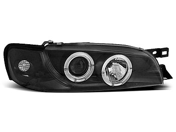 STRÅLKASTARE SUBARU IMPREZA 05.93-10.00 ANGEL EYES SVARTA