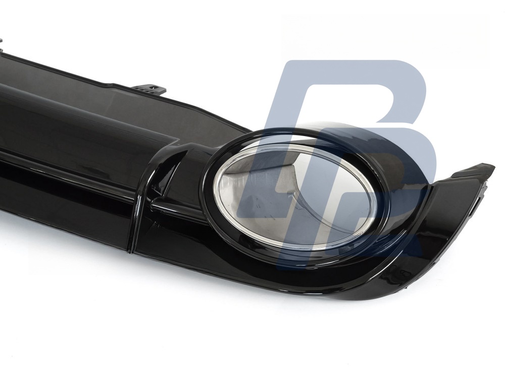 Diffuser Twin Outlet Gloss Black Sport Style for Audi A6 C7 2011–2014 - 6