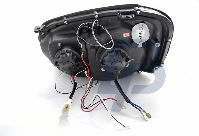HEADLIGHTS SUBARU IMPREZA II GD 03-05 ANGEL EYES CHROME - 4