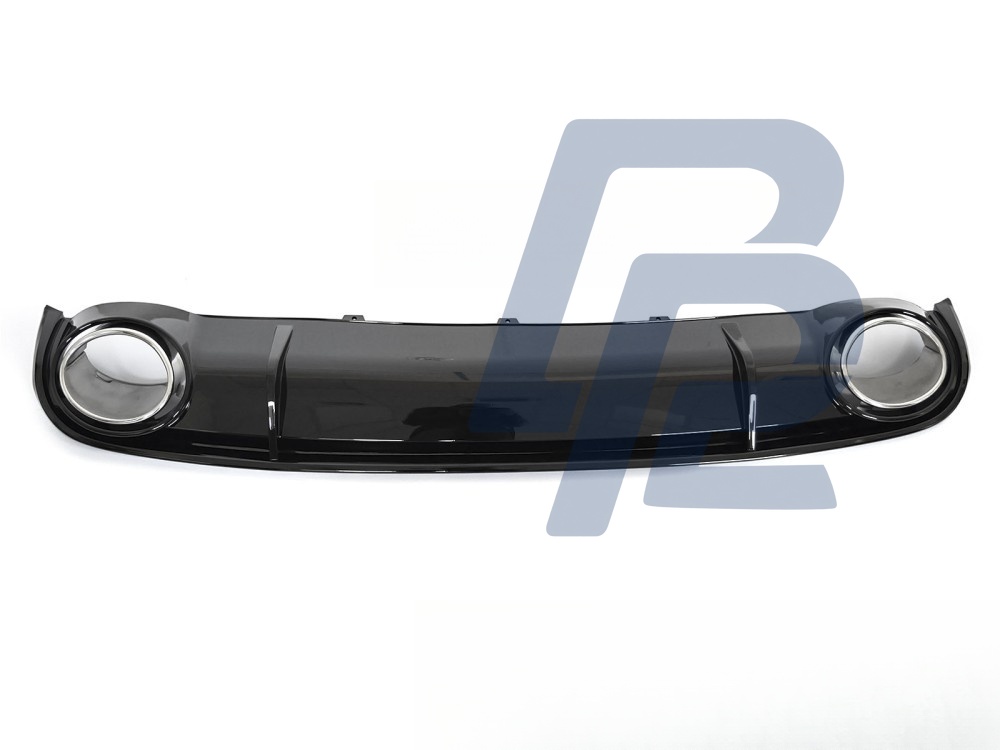 Diffuser Single Outlet Gloss Black Sport Style for Audi A4 B8 2008–2011 - 5