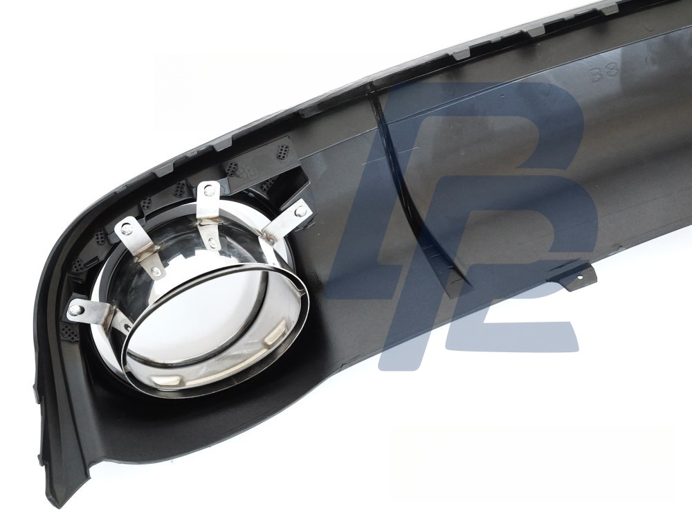Diffuser Single Outlet Gloss Black Sport Style for Audi A4 B8 2008–2011 - 3