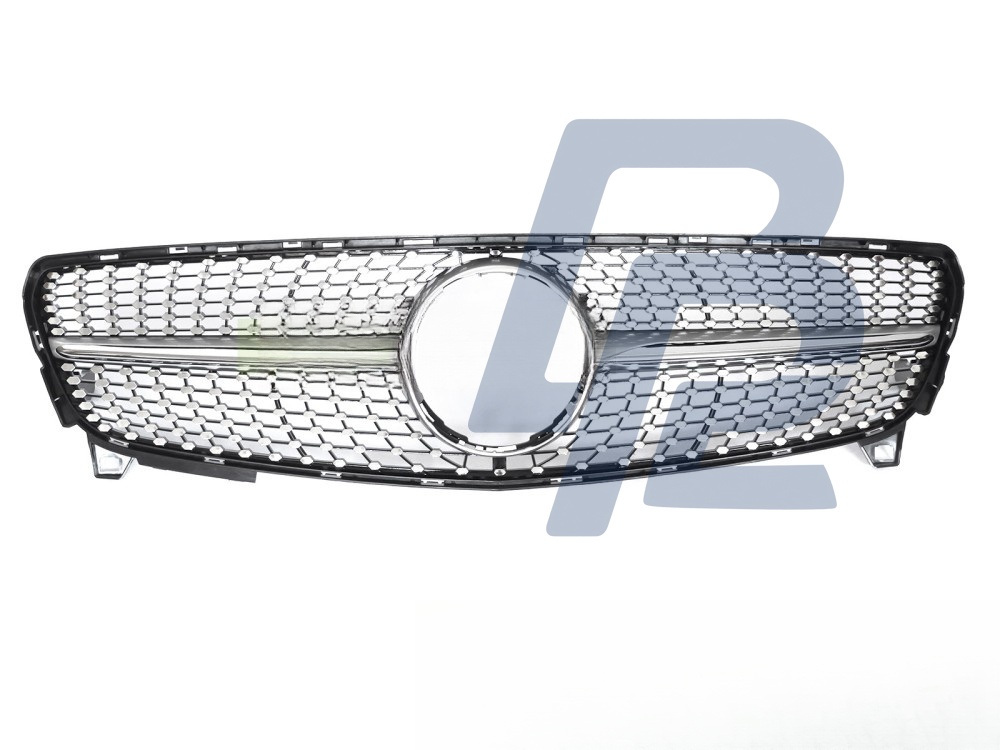 Grille Diamond Silver Chrome for Mercedes W176 2015–2018 - 5