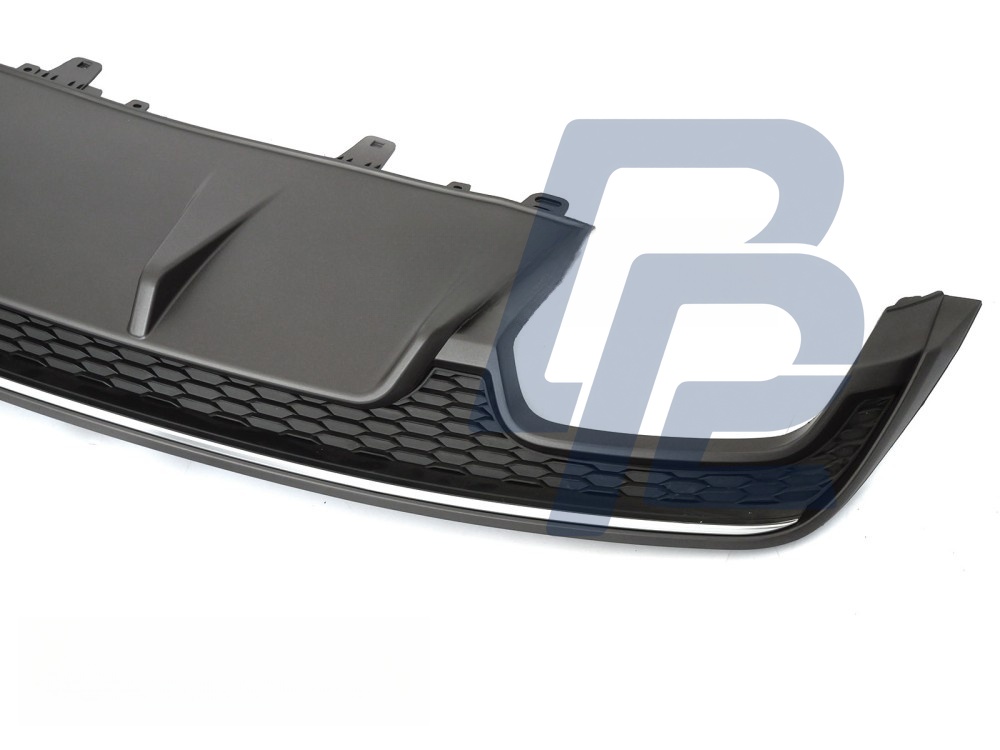 Diffuser Twin Outlet Silver Black Sport S Style for Audi A7 C7 2014–2018 - 2