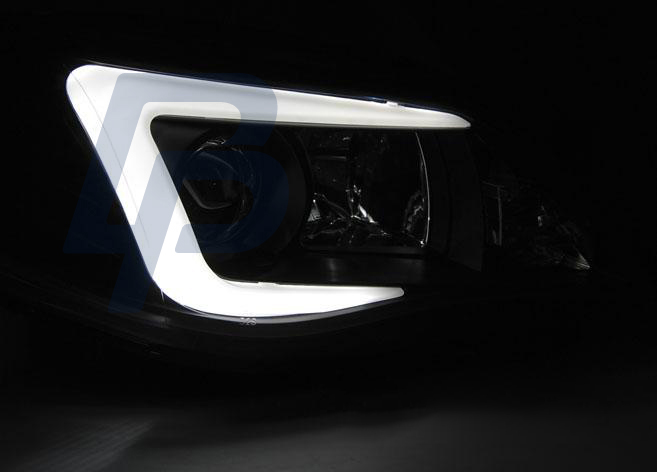HEADLIGHTS SUBARU IMPREZA III GH 07-12 TUBE BLACK - 2