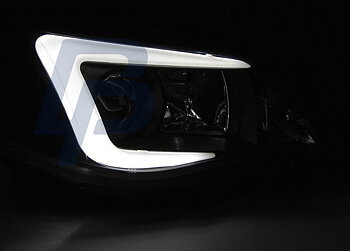 HEADLIGHTS SUBARU IMPREZA III GH 07-12 TUBE BLACK