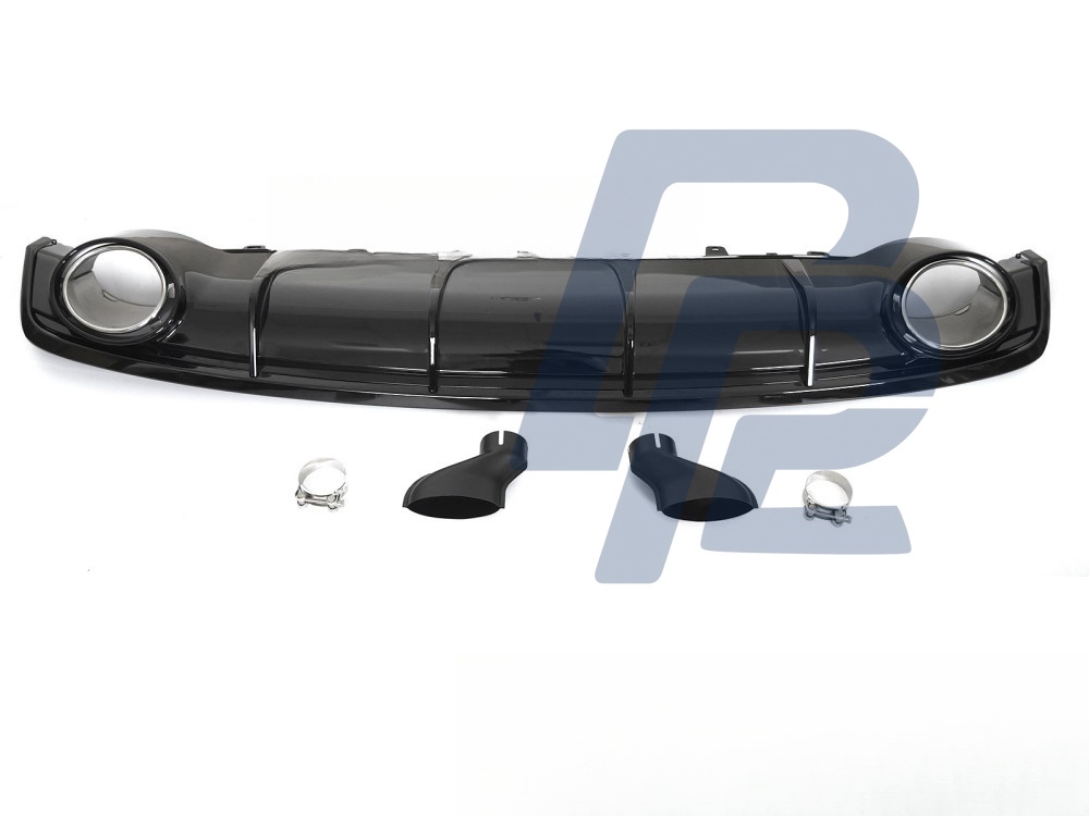 Diffuser Twin Outlet Gloss Black Sport Style for Audi A7 C7 2014–2018 - 5