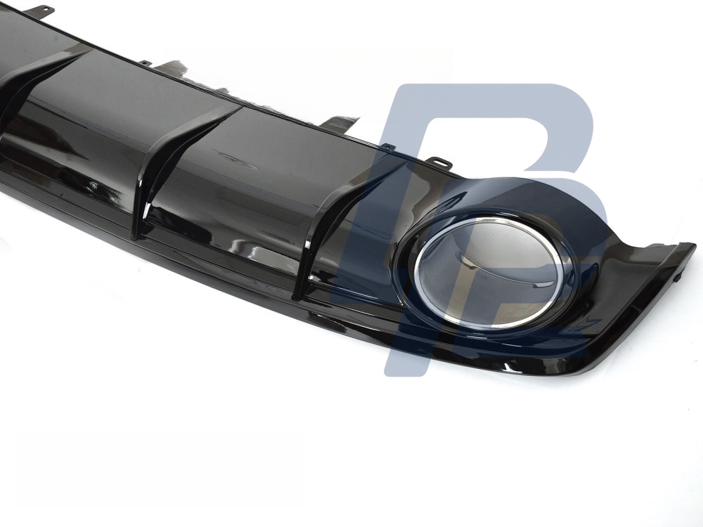 Diffuser Twin Outlet Gloss Black Sport Style for Audi A7 C7 2014–2018 - 3