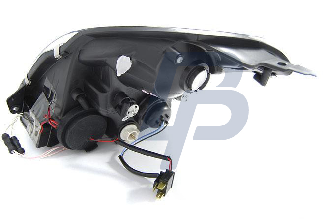 HEADLIGHTS SUZUKI SWIFT 05.05-10 CCFL ANGEL EYES BLACK - 4
