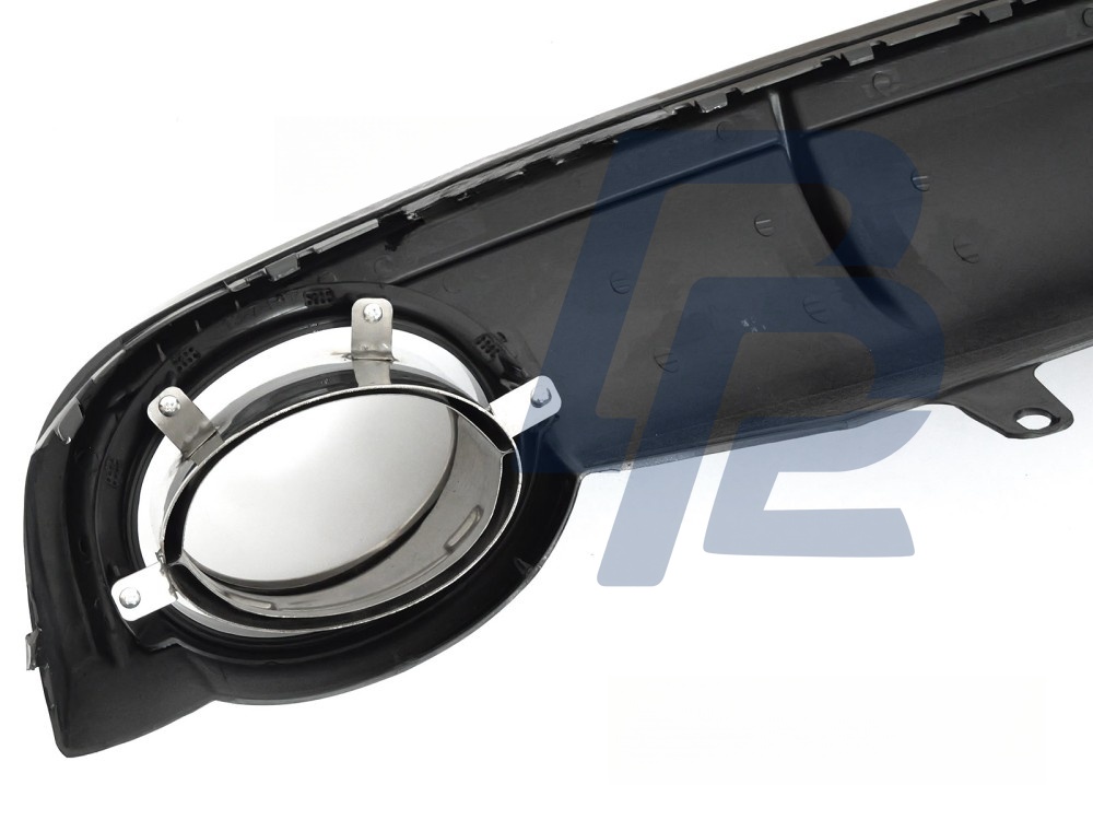 Diffuser Twin Outlet Gloss Black Sport Style for Audi A7 C7 2010–2014 - 3