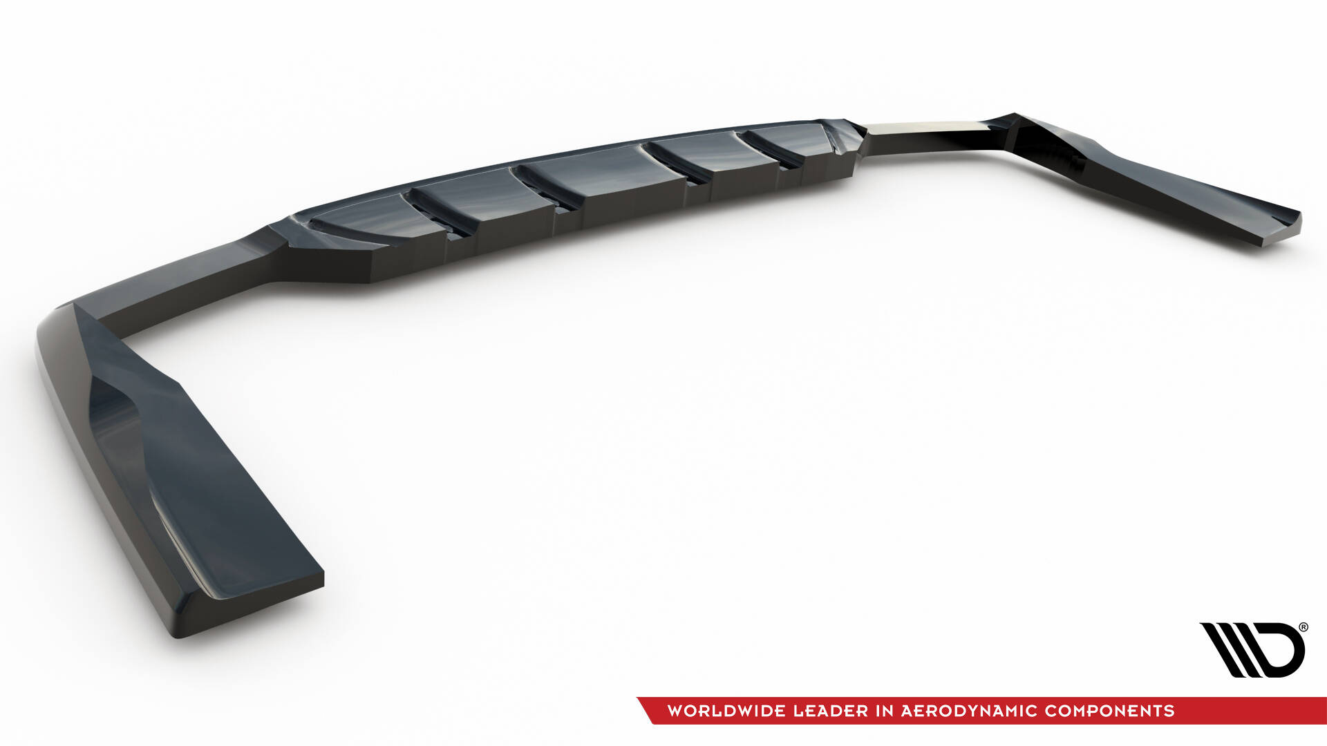Central Rear Splitter (Vertical Bars) Mercedes-AMG GLC 63 Coupe C253 Facelift - 6