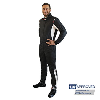 RRS DIAMOND STAR RACE SUIT - BLACK - FIA 8856-2018