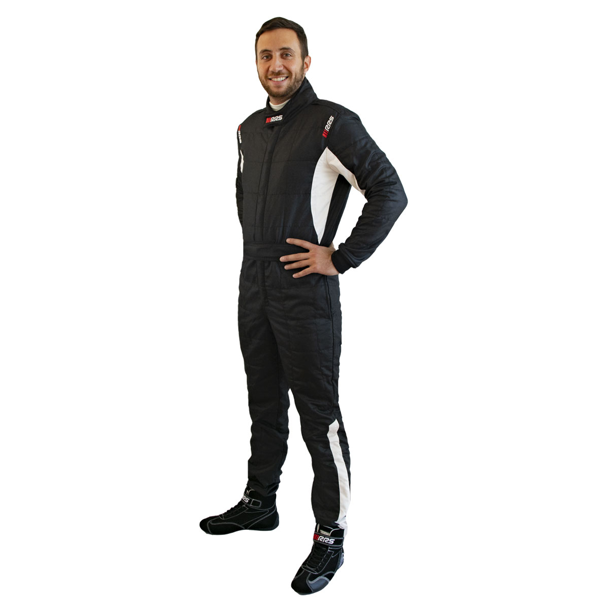 RRS DIAMOND STAR RACE SUIT - BLACK - FIA 8856-2018