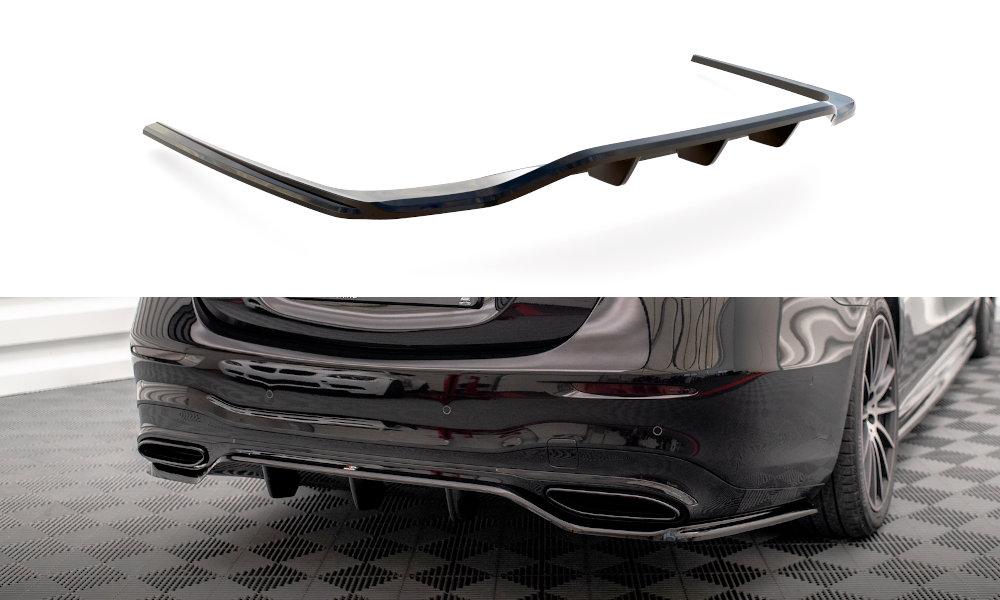 Central Rear Splitter (Vertical Bars) Mercedes S AMG-Line W223