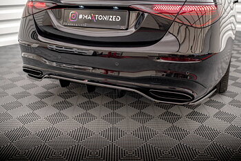 Central Rear Splitter (Vertical Bars) Mercedes S AMG-Line W223