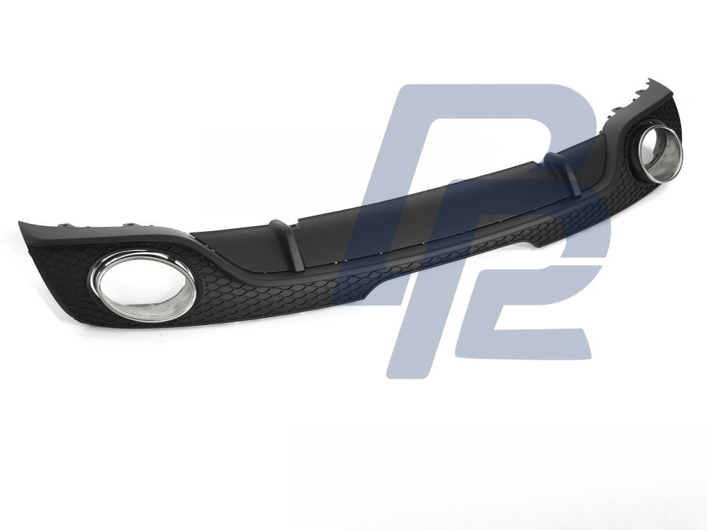 Diffuser Twin Outlet Matt Black Sport Style for Audi TT 8J 2006–2014 - 5