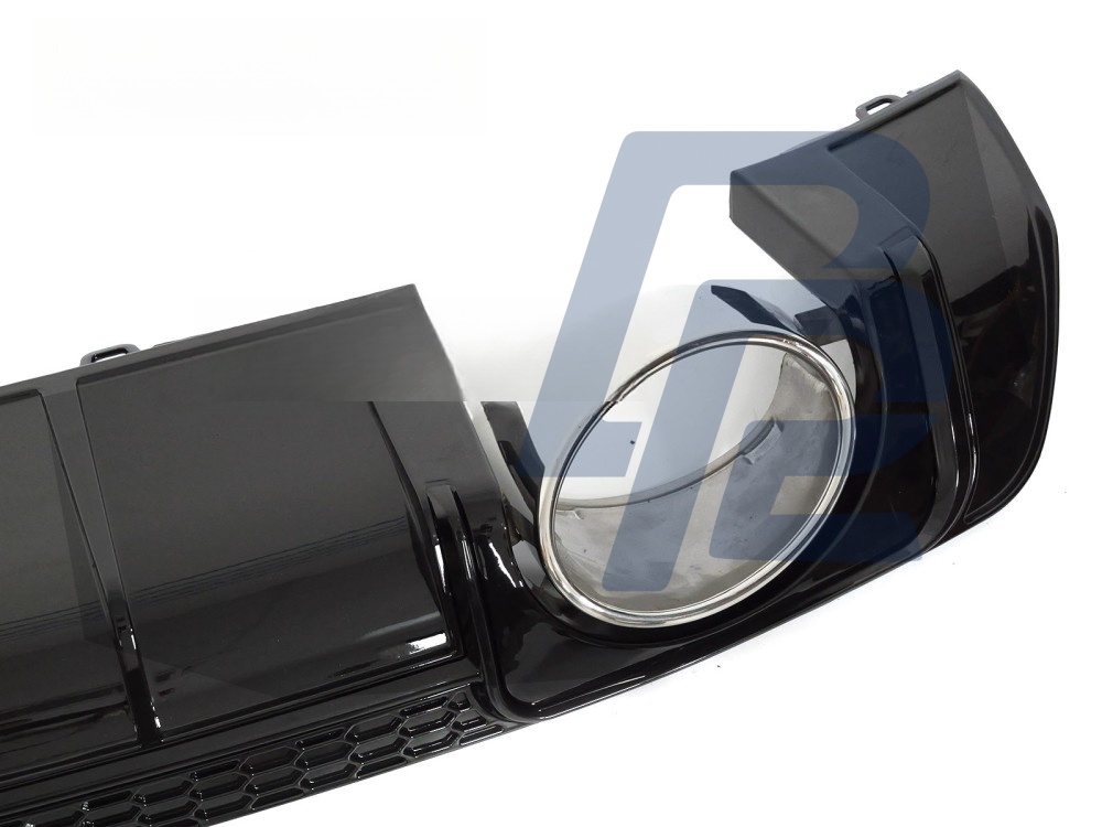 Diffuser Twin Outlet Gloss Black Sport Style for Audi TT 8S 2014–2018 - 2