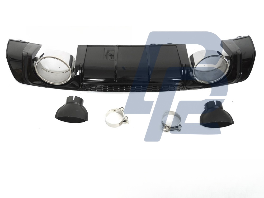 Diffuser Twin Outlet Gloss Black Sport Style for Audi TT 8S 2014–2018 - 4