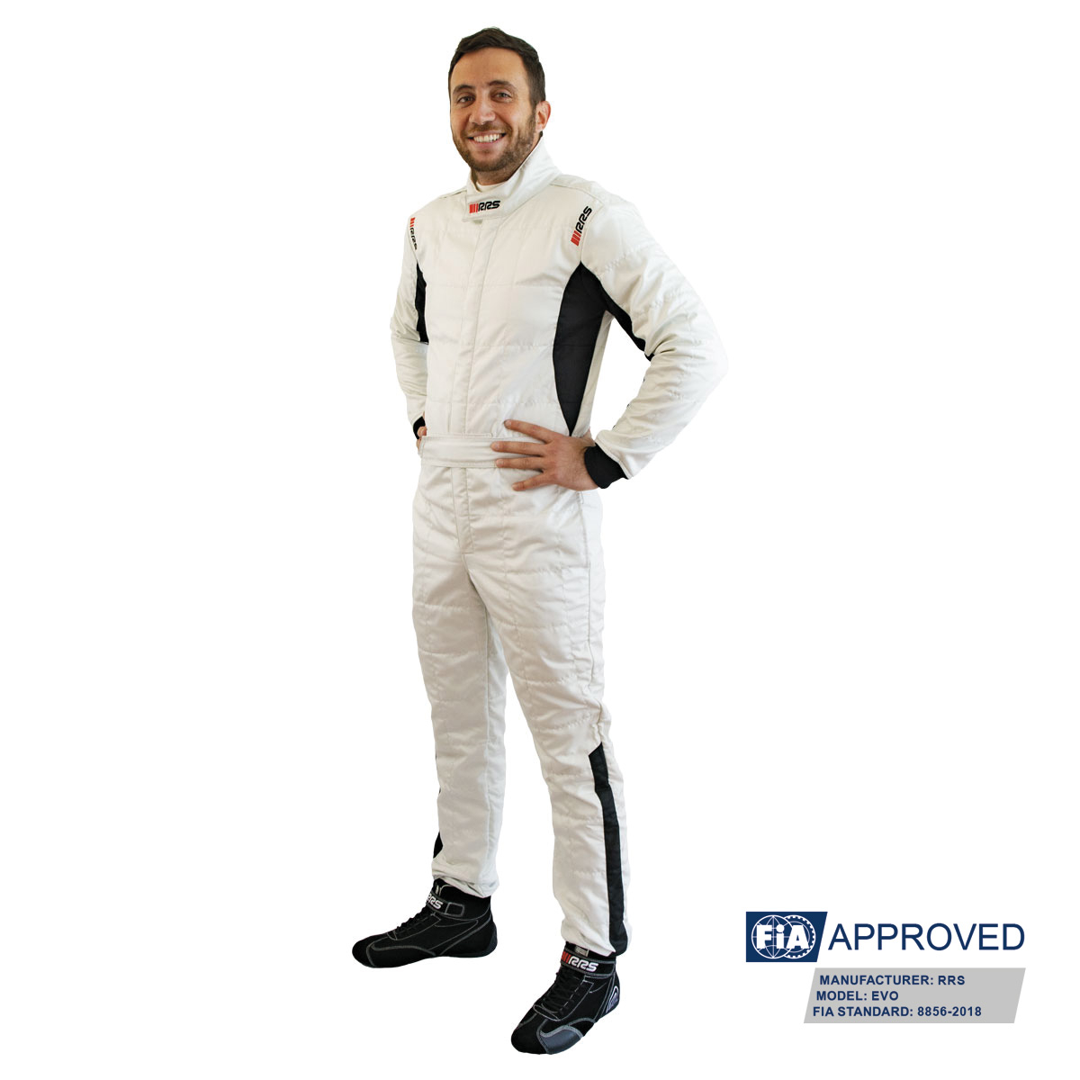 RRS DIAMOND STAR RACE SUIT - SILVER - FIA 8856-2018 - 2