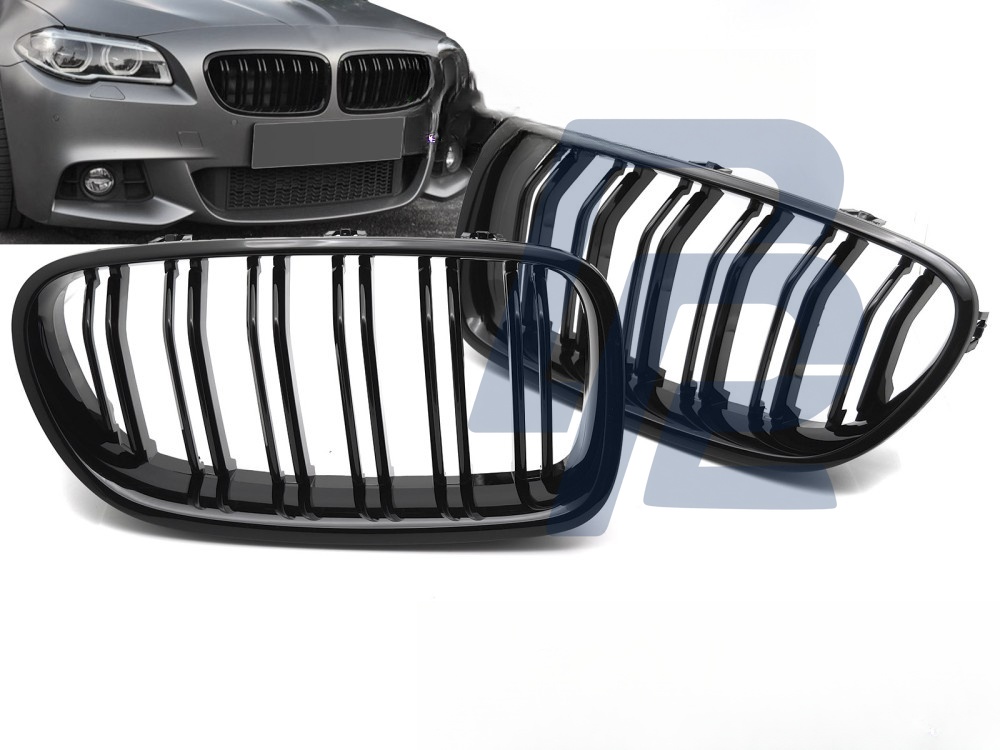 Grille Sport Gloss Black Double-Slat for BMW F10 / F11 2010–2016 - 4