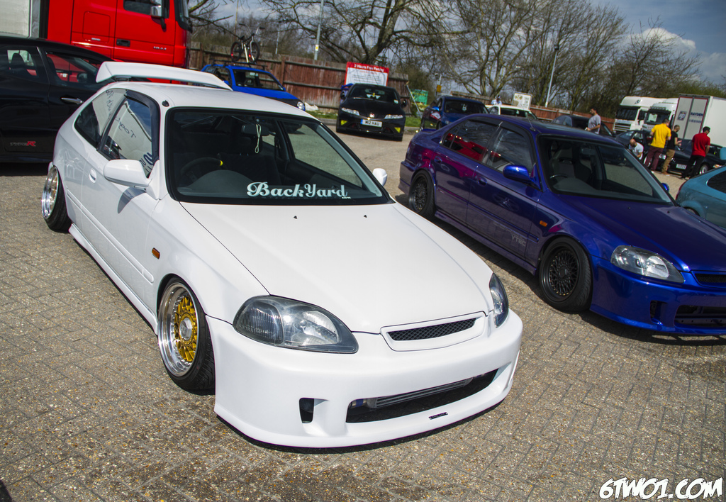 HONDA CIVIC 99-00 BACKYARD SPECIAL STYLE FRÄMRE STÖTFÅNGARE FRP - 2