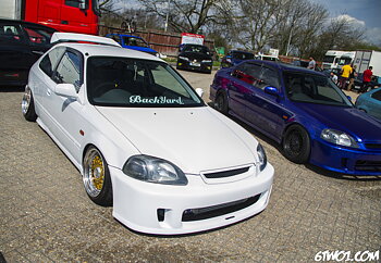 HONDA CIVIC 99-00 BACKYARD SPECIAL STYLE FRÄMRE STÖTFÅNGARE FRP