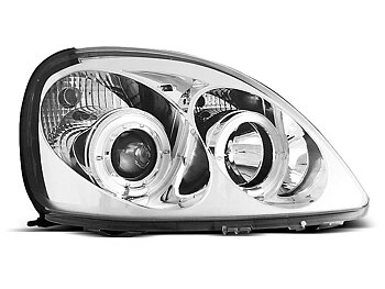 HEADLIGHTS TOYOTA YARIS 04.99-09.03 ANGEL EYES CHROME
