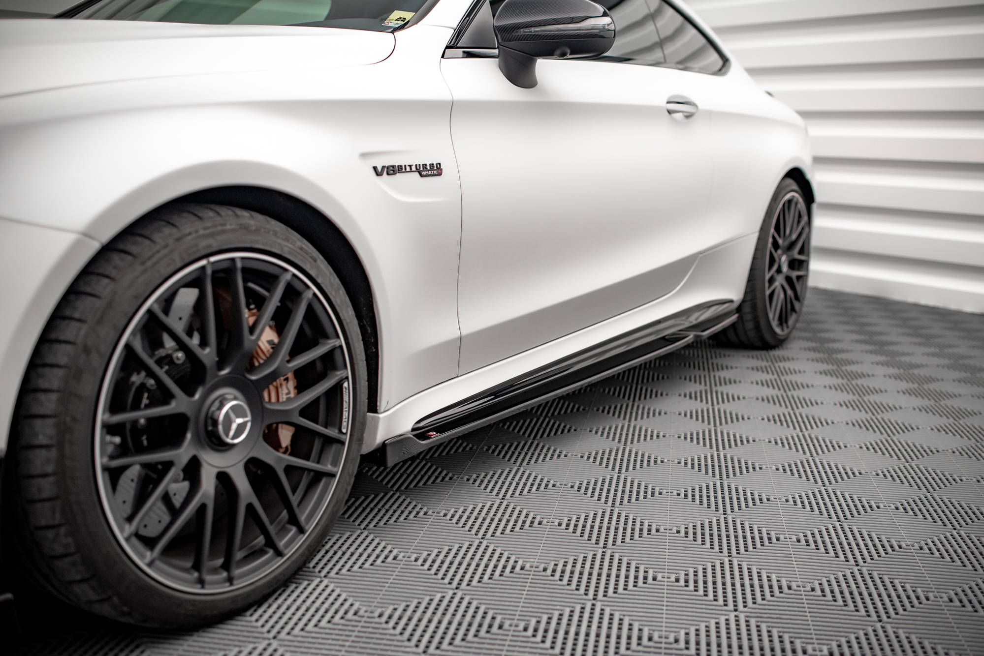 Side Skirts Diffusers V.2 Mercedes-AMG C 63AMG Coupe C205 Facelift - 3
