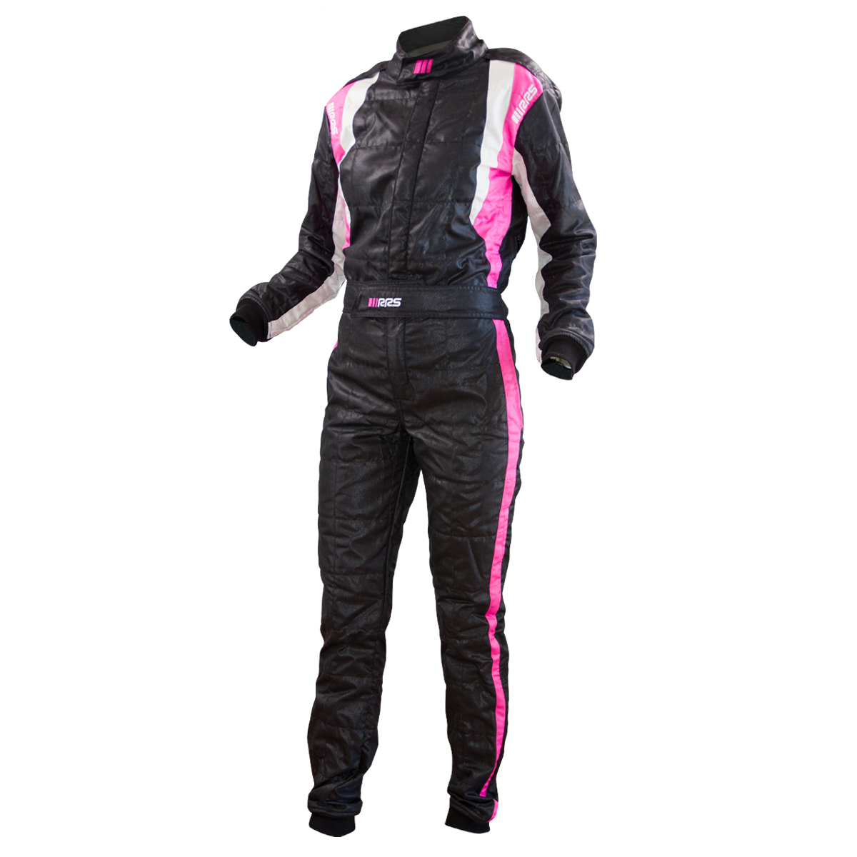 RRS SPEED RACE SUIT - BLACK AND PINK - FIA 8856-2018