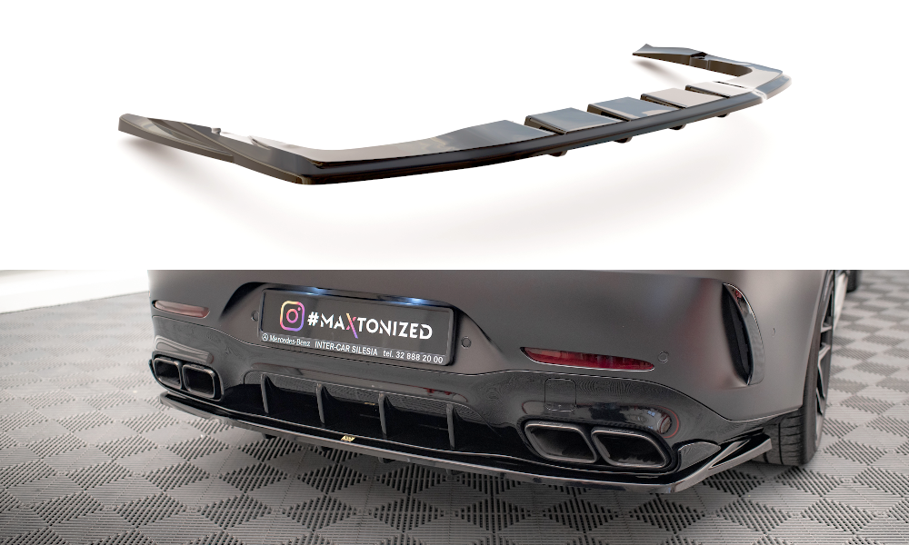 Central Rear Splitter (Vertical Bars) Mercedes AMG GT 63S 4-door Coupe Aero
