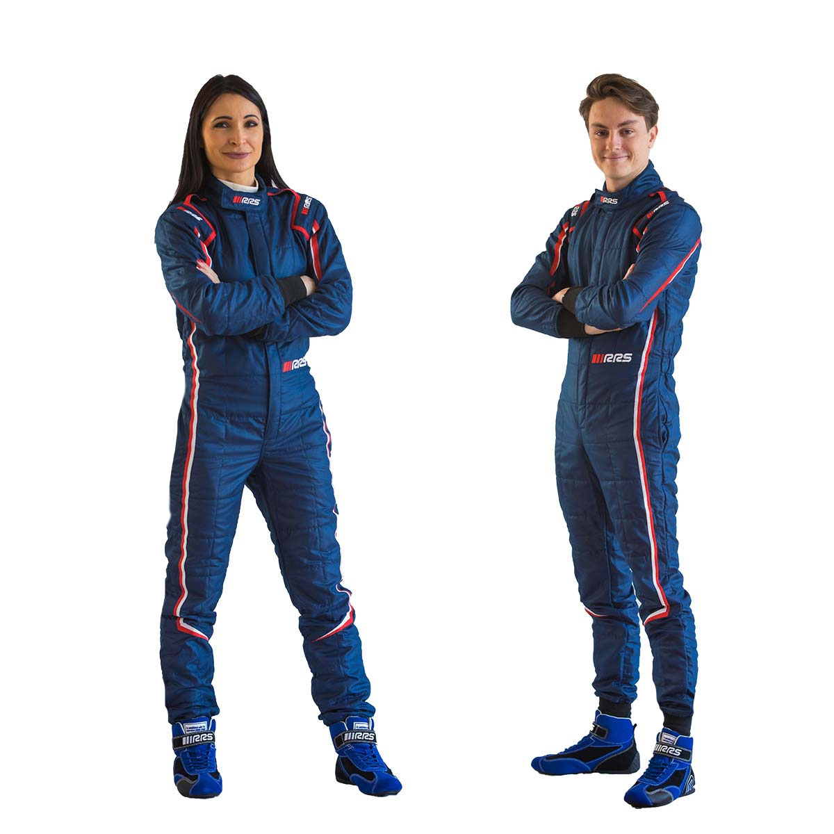 RACE SUIT RRS EVO MONTE CARLO DARK BLUE / RED - FIA 8859-2018